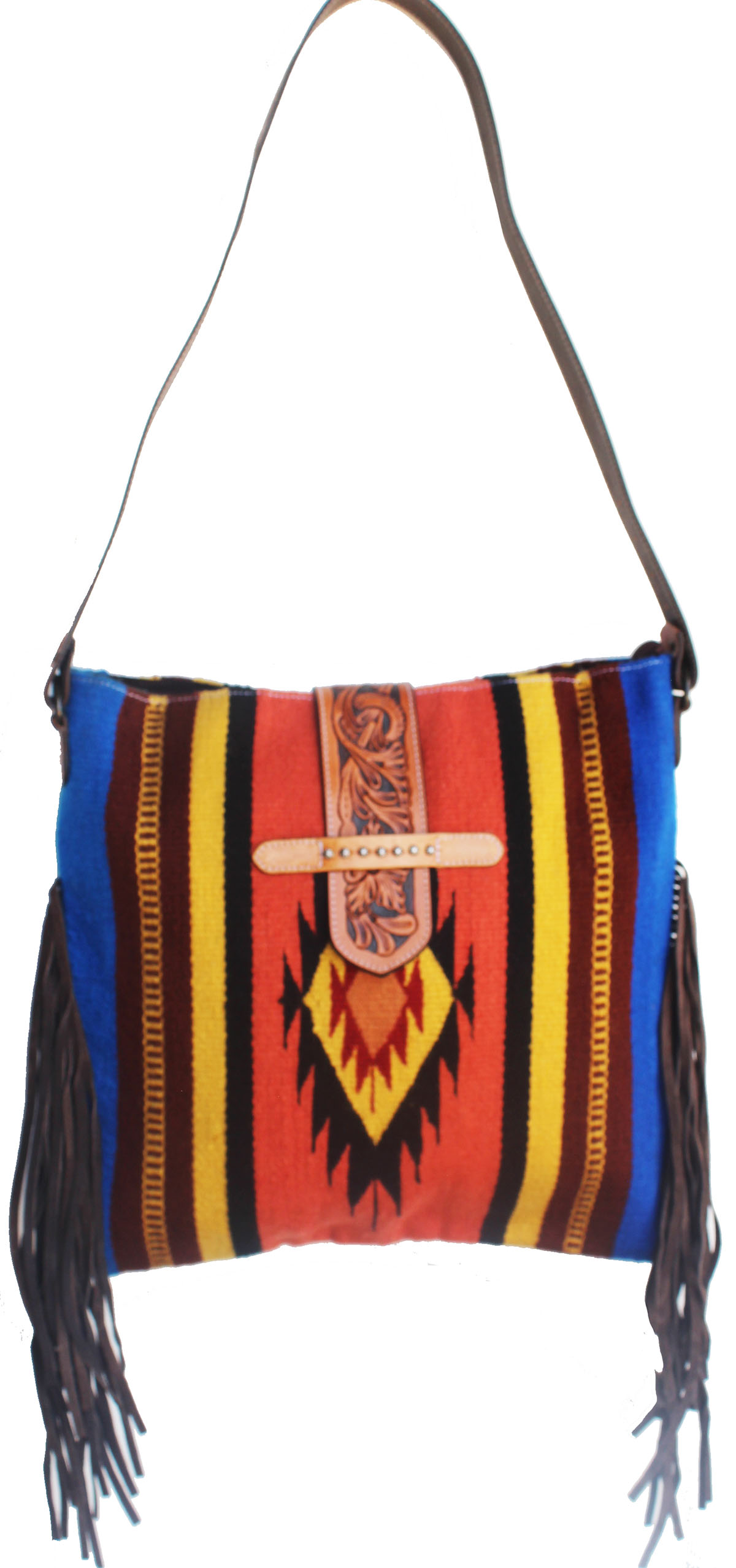 Women's Handwoven Wool Rodeo Cowgirl Shoulder Bag Purse 27FKWoolShoulderHandbag - Imagen 15 de 23