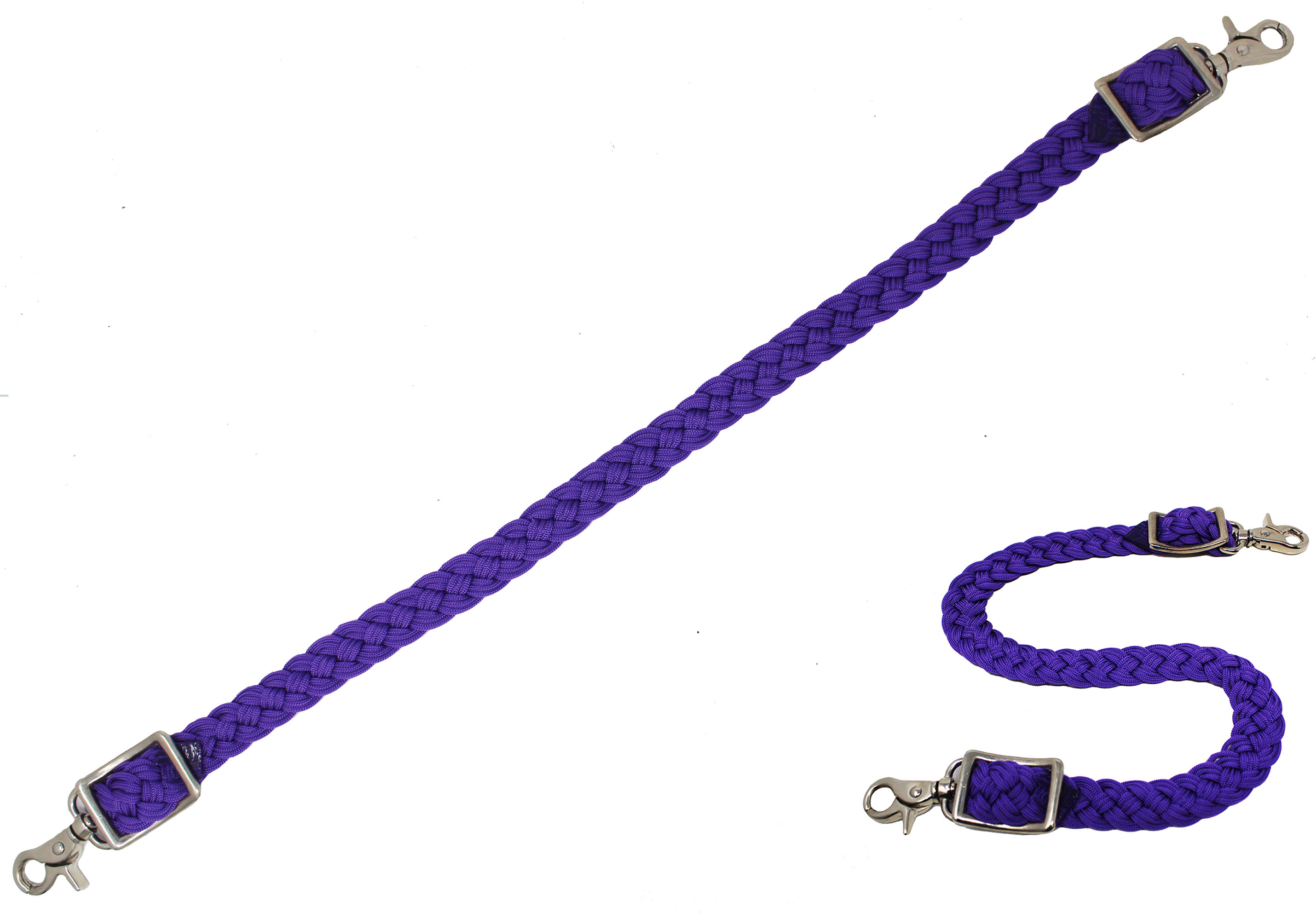 Horse Western Nylon Braided Wither Breast Collar Strap Purple 10